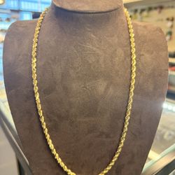 14KT Solid Rope Chain 40772-1 