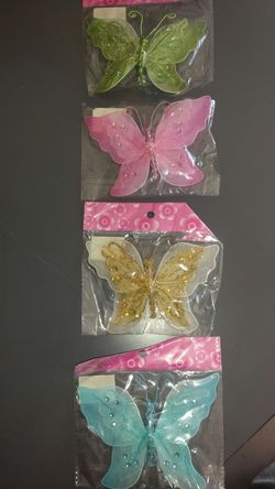 Giant Glittery Butterflies......