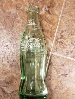 Vintage Coca Cola Coke 6.5 oz Green Glass Bottle 799 Roanoke, VA