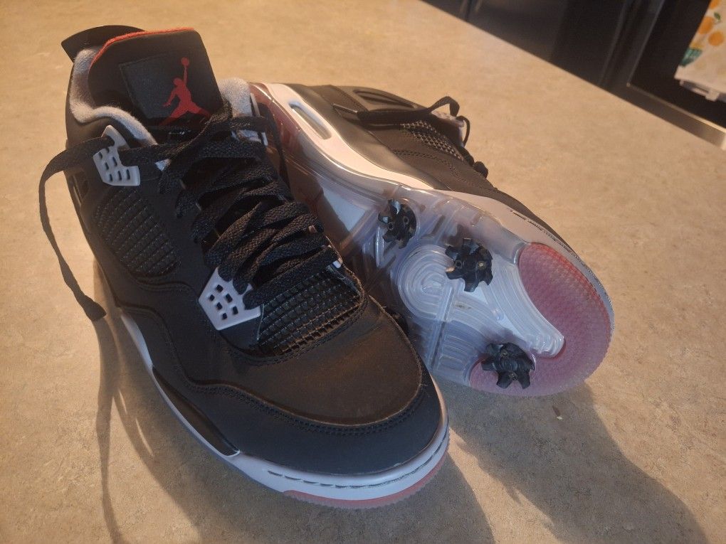 Jordan 4 Golf "Breds" Size 13