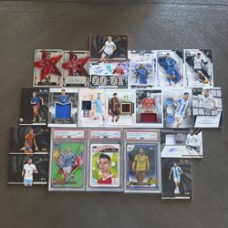 Soccer Card Lot – PSA 10s, Autos, Numbered Parallels – Haaland, Ronaldo, Bellingham & More