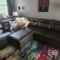 Brown/black Espresso Sectional