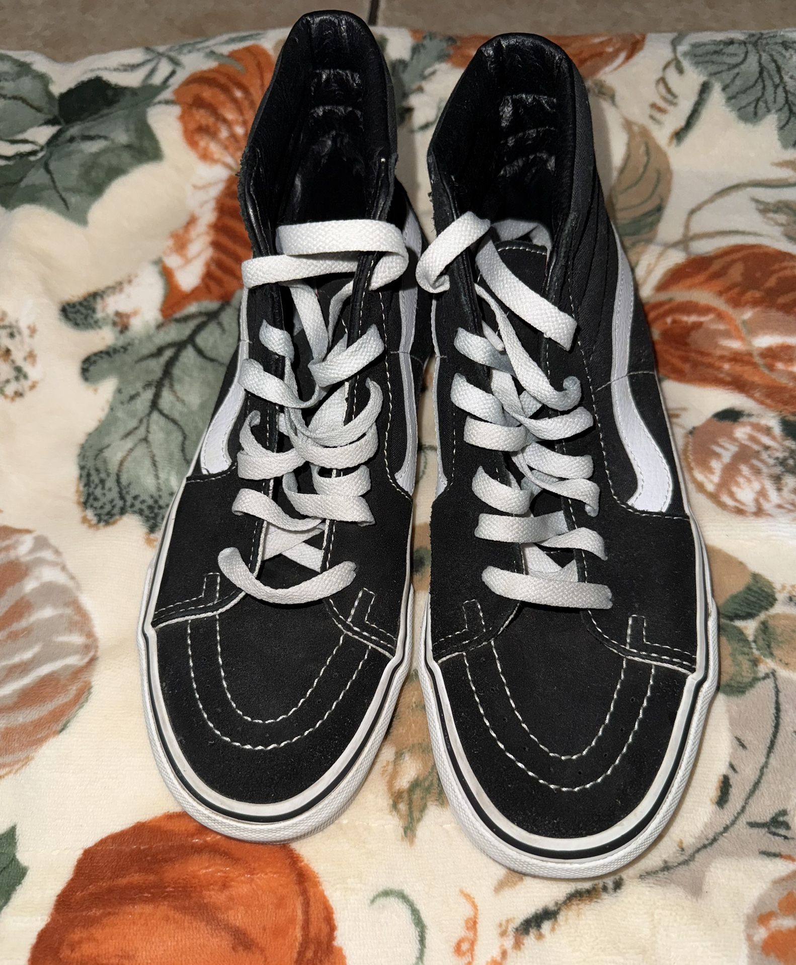 Black And White Vans High Top