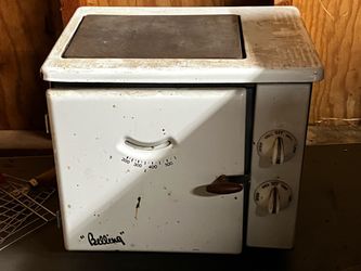 RARE MCM Vintage Baby Belling Electric Cooker Toaster Oven Made in England