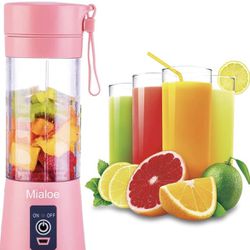 PINK - Personal Size Portable Blender Rechargeable 