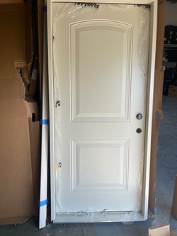 Provia Entry door (Full frame and slab with hardware)