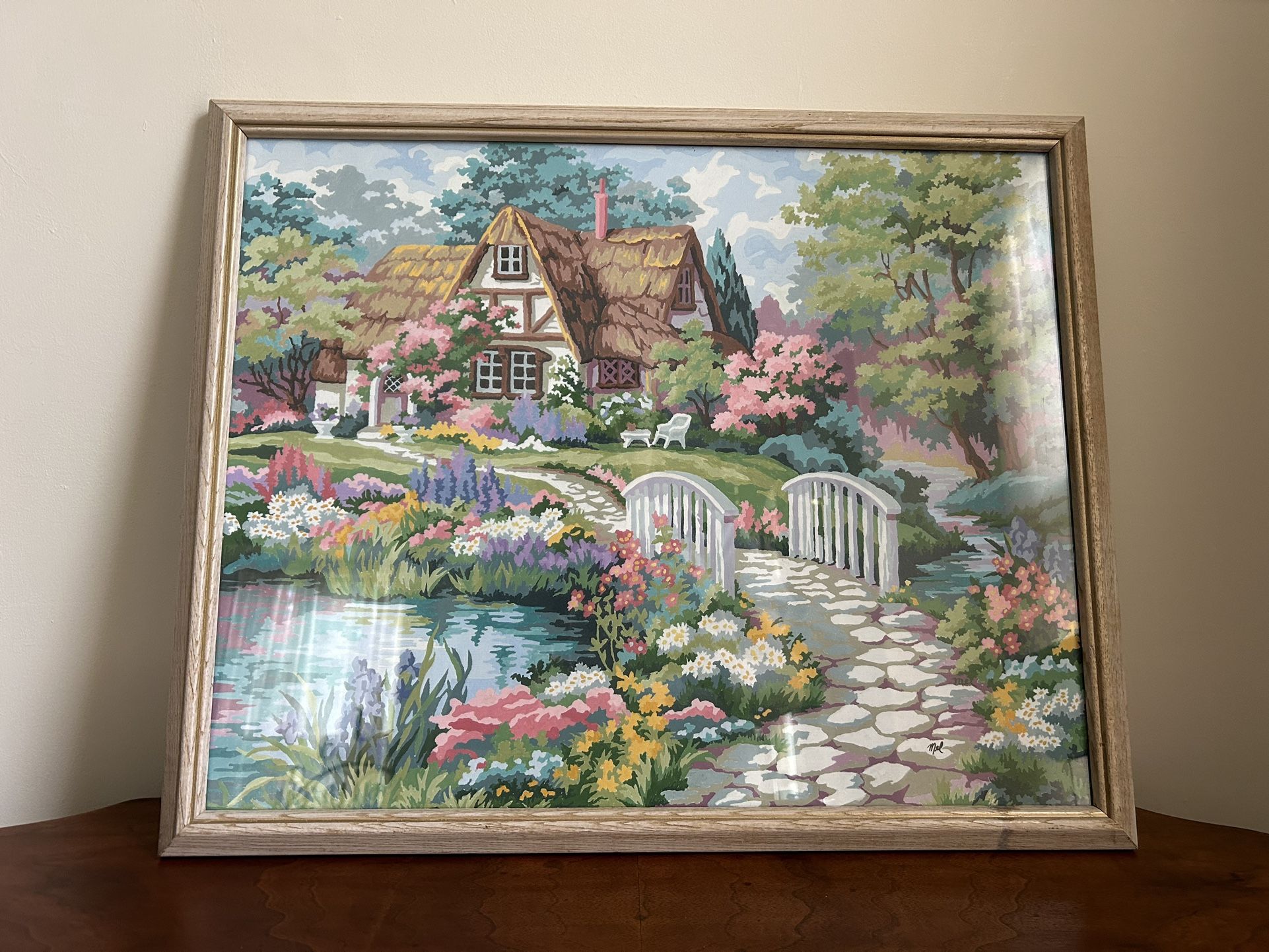 Floral Garden Paint by Number 21.5” x 17.5”
