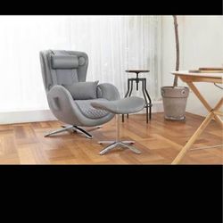 Nouhaus Heated Classic Heated Massage Chair With Ottoman Bluetooth Speaker & Type C Charger Port