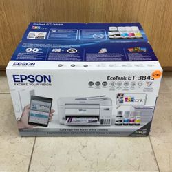 EPSON ECO TANK ET-3843 CARTRIDGE-FREE HOME OFFICE PRINTER.
