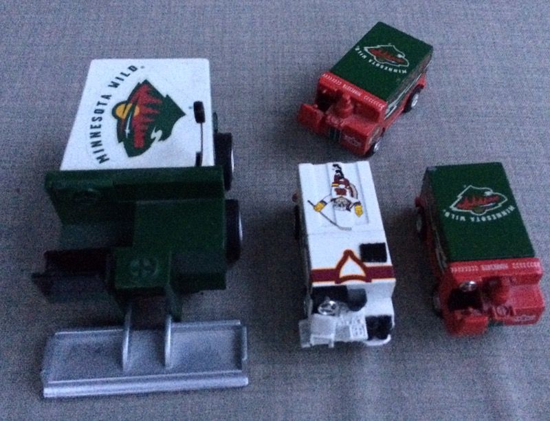 Minnesota Wild Hockey & Gopher Hockey Zamboni Die Cast Toys