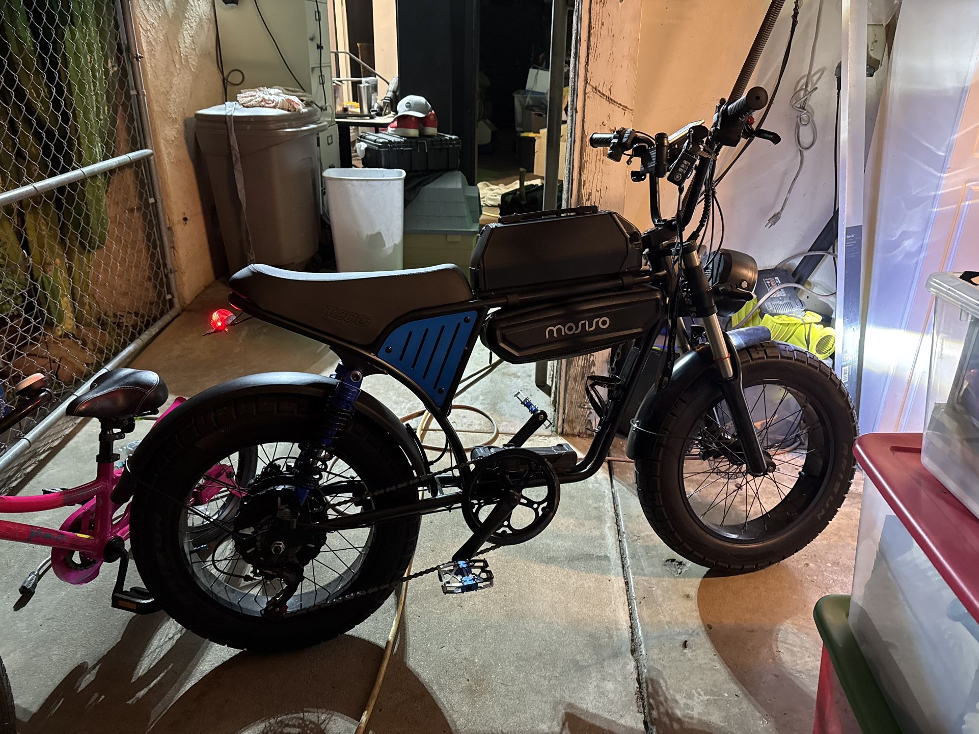 1500 Watt 48v E-bike 175 Miles On It Like New With Few Upgrades