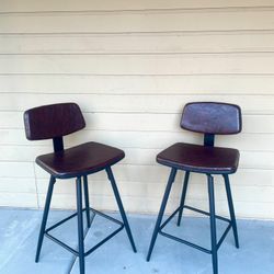 MCM Style Swivel Barstools 