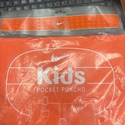 Nike Kids Orange Pocket Poncho