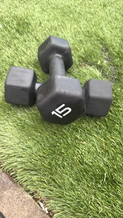 15 pound dumbbells