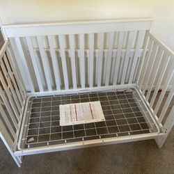 Delta Children - Convertible Crib. With Mattress And Topper
