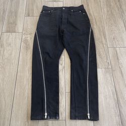 Rick Owen Drkshdw FW2021 Bolan Banana Cut Denim Jeans Size: 33