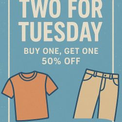 📣 TWO FOR TUESDAY IS HERE! 📣
