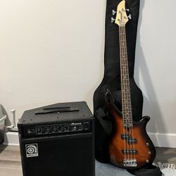 Yamaha Bass Guitar And Ampeg Amp