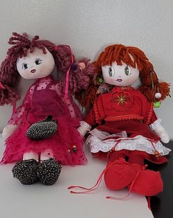 Two 18" Custom Made Dolls