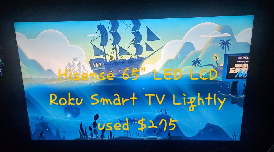 Hisense 65" LCD LED Roku Smart TV