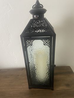 Lanter with fake  candle