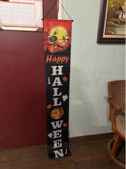 Set of 2 Halloween Porch Banners