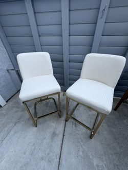 Barstools/ Gold Finish Legs