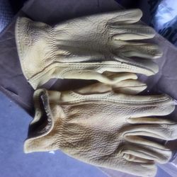 Leather Work Gloves Size Large $8