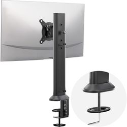 New HEMUDU Single Desk Monitor Arm Mount Stand Fit for 13 inch to 32 inch Flat Curved Computer Screen with Swivel, Height Adjustable, Rotation,Holds u