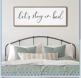 Let’s stay in bed