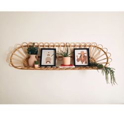 Urban Outfitters Rattan Wall Shelf