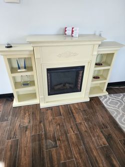 Electric Fireplace Bookshelf