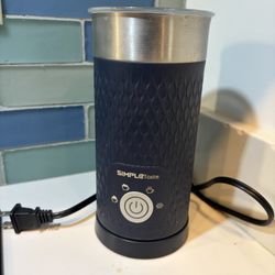SimpleTaste Electric Milk Frother and Warmer with Extra Whisk