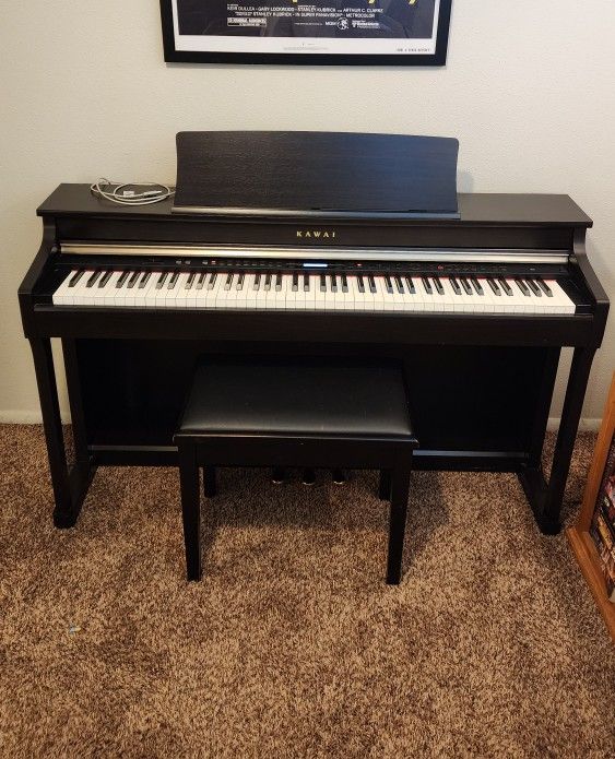Kawai CN-35 Digital Piano (2016) – Rosewood Satin – Excellent Condition w/ Bench