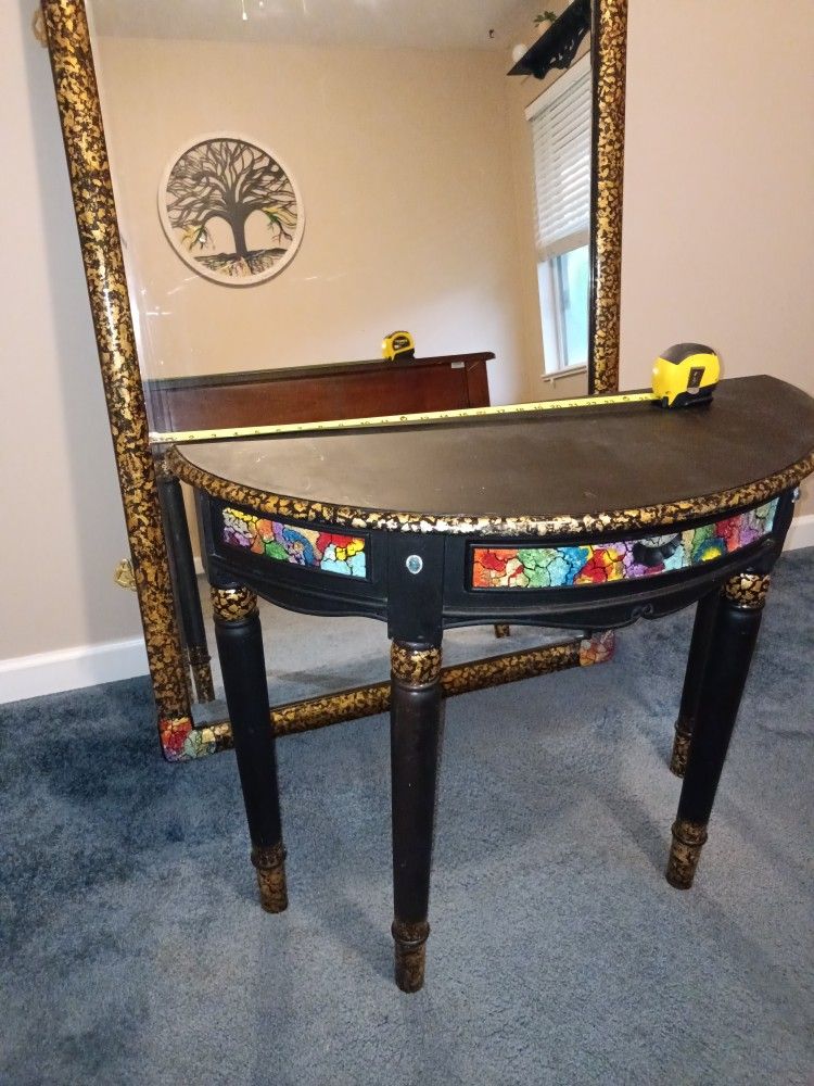 Console Table And Mirror