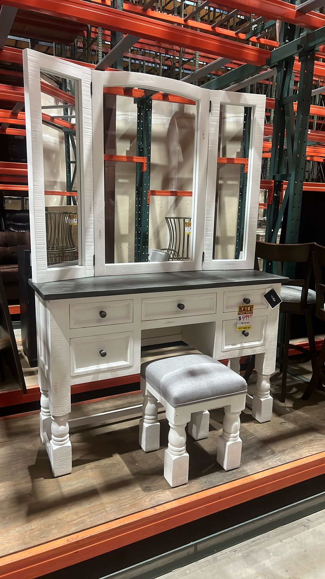 Vanity With Stool- Take It Home Today