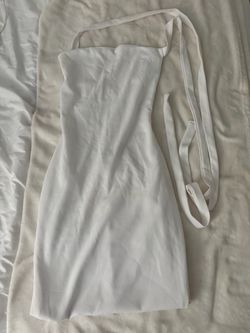 White Halter Dress