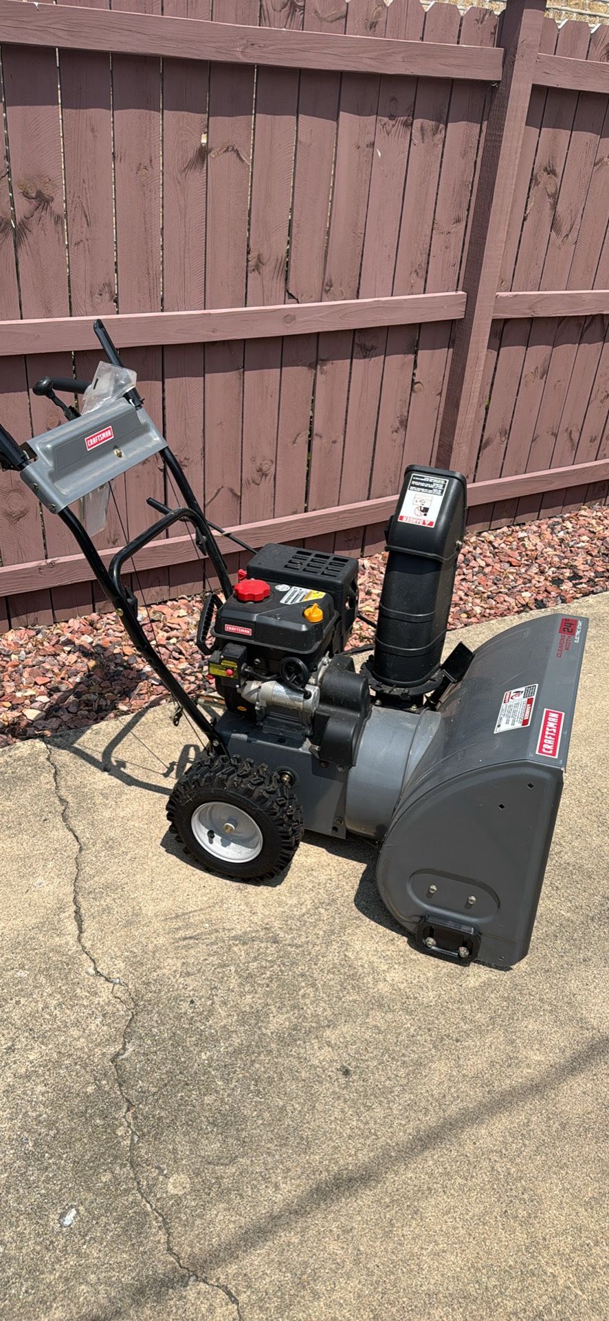 Craftsman 24” Electric Start Snow Blower