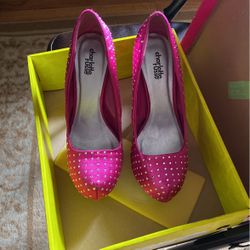 Size 8 Pink High Heels 