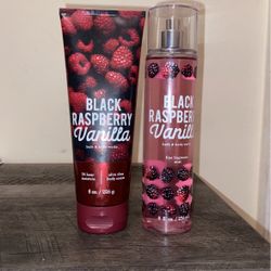 Bath and Body Works Black Raspberry Vanilla Set