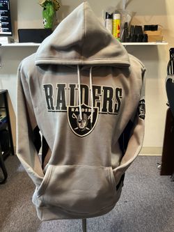 Brand New Raiders Pull Over Hoodie Gray Size XL