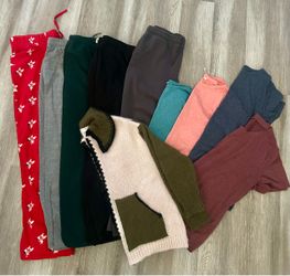 Mixed Clothing Bundle – Pants, Tops & Sweater