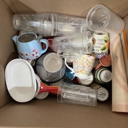 Box Of Drinkware/teapot. Many Brand New. 