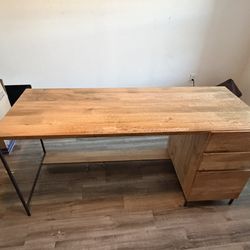 West Elm Industrial Modular Desk w/ File Cabinet (64”) – $350 (Retail $1300+)