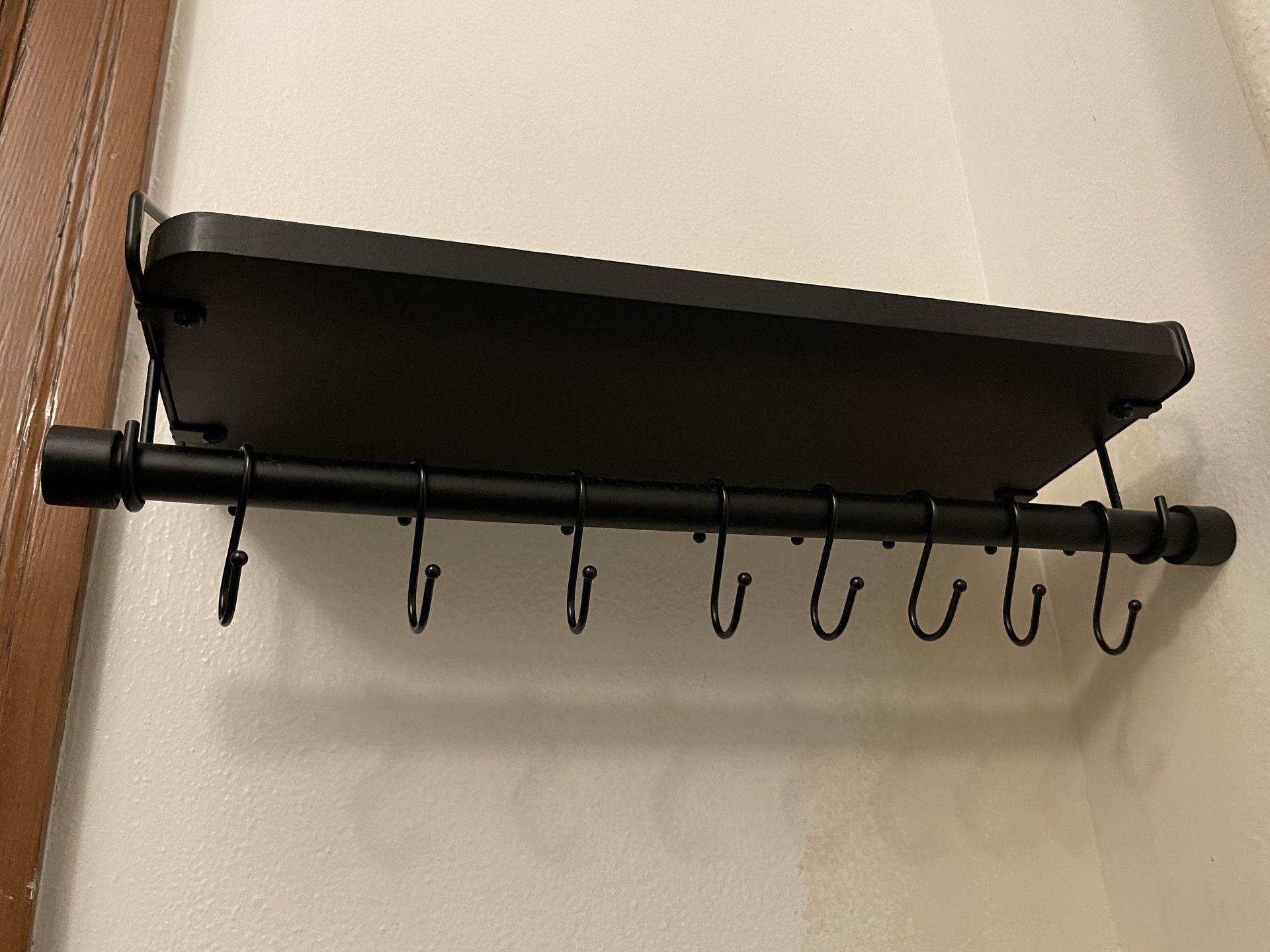 Wall Shelf with Bar and Hooks for Sale in Seattle, WA OfferUp