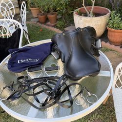 Barnsby English Saddle Full Tack Set – Complete Kit (Saddle, Bridle, Stirrups, Girth) Ready to Ride