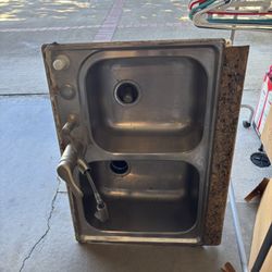 Free used sink and faucet .