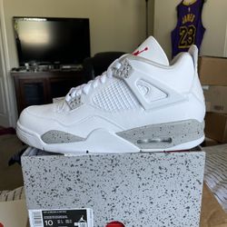 Jordan 4 retro White Oreo  Brand new DS , size 10 men . 