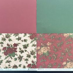 NEW!  Daisy D’s Vintage Double-Sided Scrapbook/Card/Craft 12x12 Paper Holiday