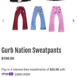 gurbnation sweatpants 